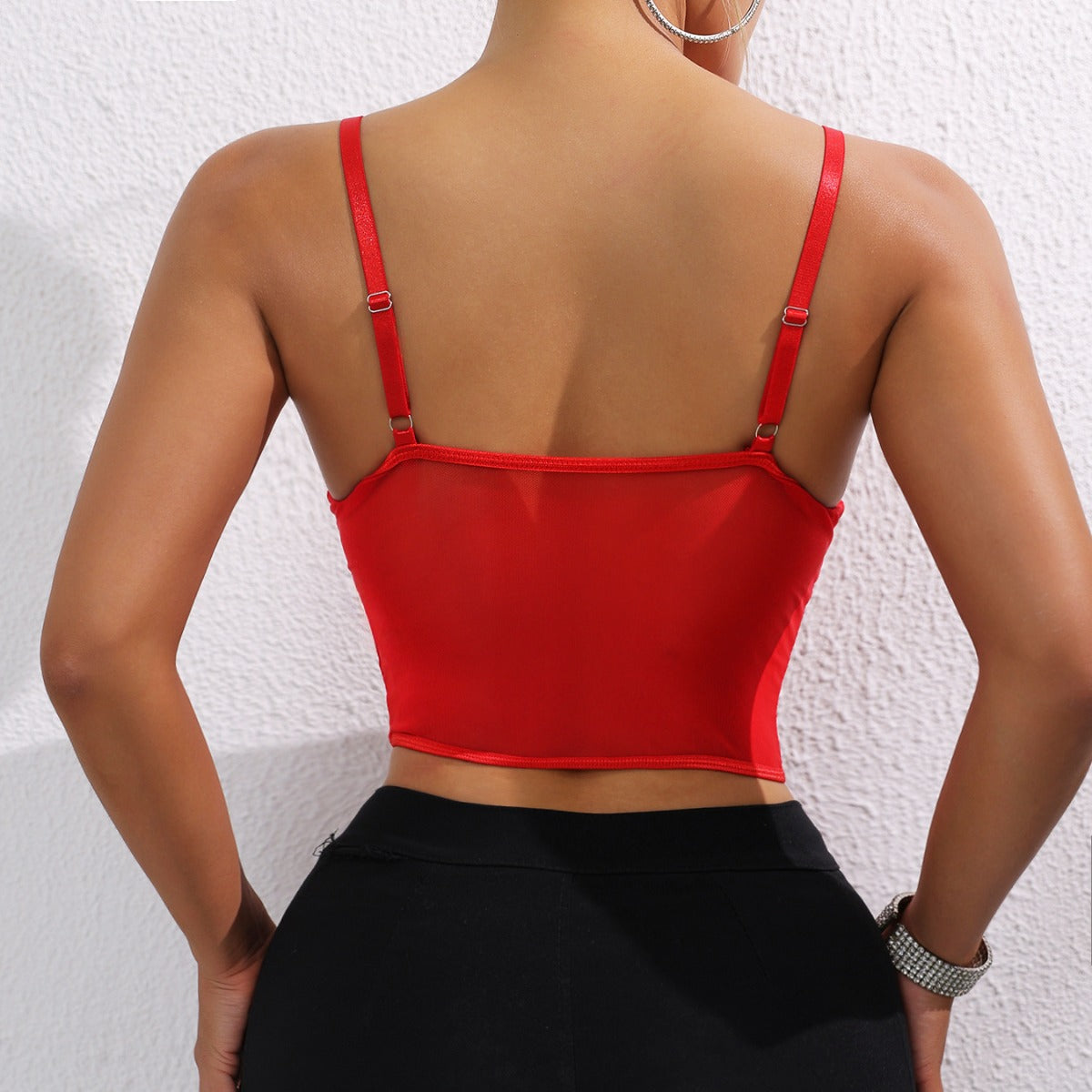 Sexy slim fit gathering suspender lace lace vest sexy lingerie