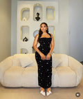 Sexy Off-the-Shoulder Small Rhinestone Bandage Dress for Elegant Evening Banquet